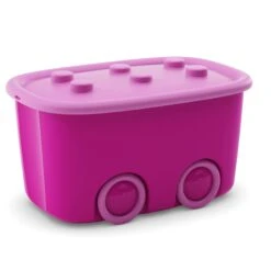 Scatola Funny Box Rosa Con Ruote