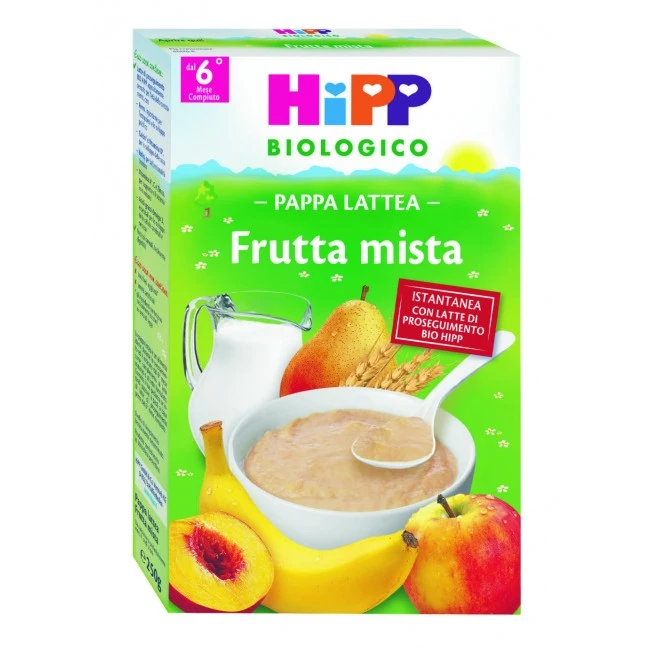 Hipp Pappa Lattea Frutta Mista 250 G 3 Hipp Pappa Lattea Frutta Mista 250 G