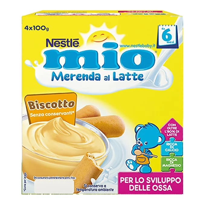 Nestlé® Merenda Lattea Al Biscotto 4 Pz X 100 G 3 Nestlé® Merenda Lattea Al Biscotto 4 Pz X 100 G