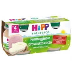 Hipp Omogeneizzato Bio Formaggino E Prosciutto Cotto 2 X 80g