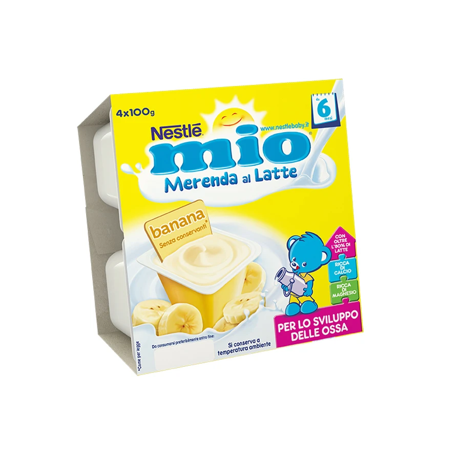 Nestlé® Merenda Lattea Banana 4 X 100g 3 Nestlé® Merenda Lattea Banana 4 X 100g