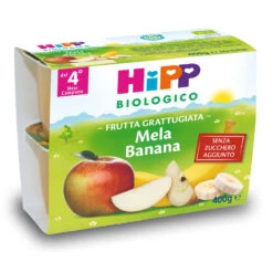 Hipp Frutta Grattugiata Mela E Banana 4 X 100g