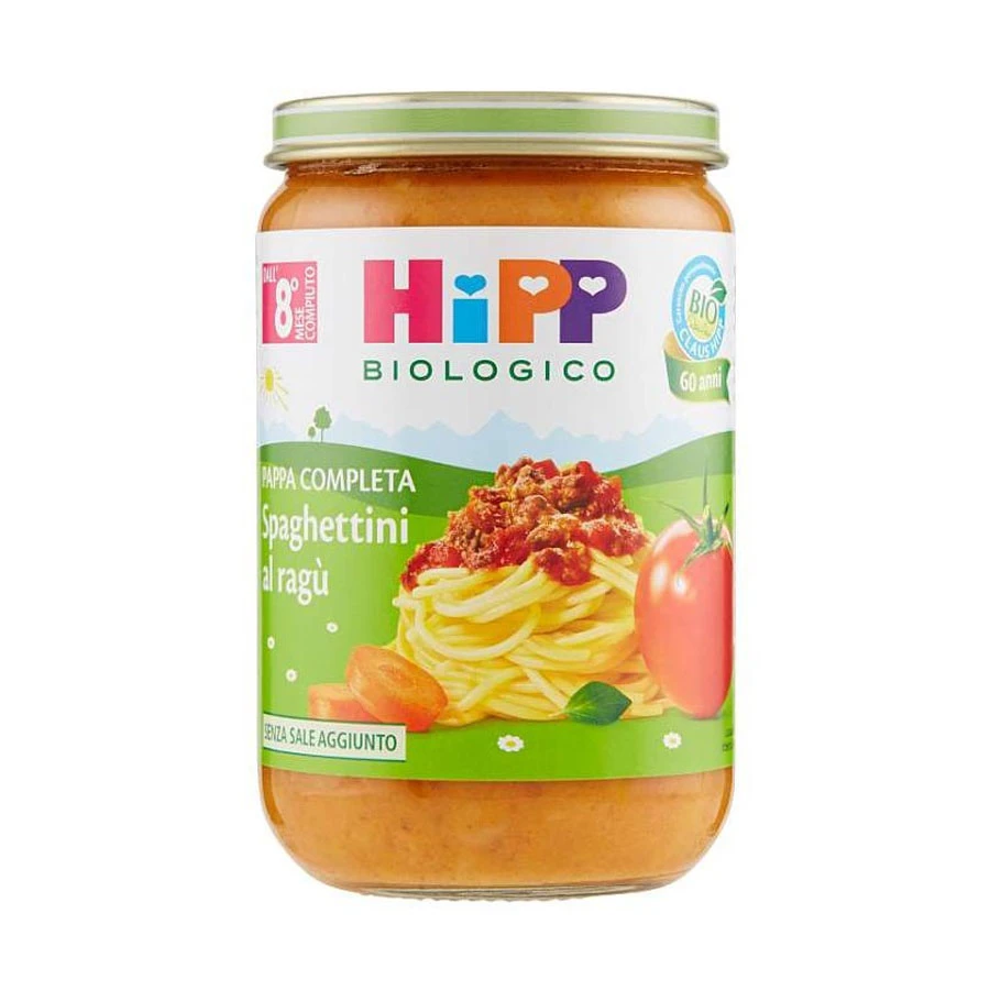 Hipp Pappa Pronta Spaghettini Al Ragù Delicato 220g 3 Hipp Pappa Pronta Spaghettini Al Ragù Delicato 220g