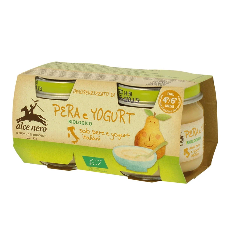 Omogeneizzato Pera E Yogurt Biologico 2x80 Gr 3 Omogeneizzato Pera E Yogurt Biologico 2x80 Gr