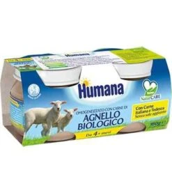 Humana Omogeneizzato Agnello Bio 2 X 80g