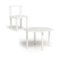 Tavolo Moovie Con Piano Bianco