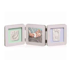 Baby Art Portafoto My Baby Touch Double Inclusi Kit Impronte Mani E Piedi