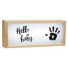 Baby Art Scatola Luminosa Personalizzabile Light Box Con Kit Impronta E Frase