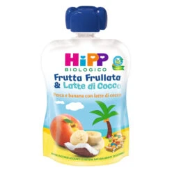 Hipp Frutta Frullata Bio Pesca E Banana Con Latte Di Cocco 90g
