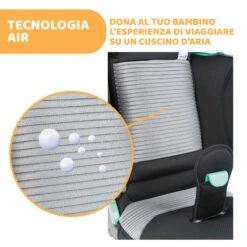 Chicco Seggiolino Auto Fold&Go Air R129 I-Size In Tessuto 3D Traspirante, 100-150 Cm -Humana in Itali 0084734 chicco seggiolino auto foldgo air r129 i size in tessuto 3d traspirante 100 150 cm
