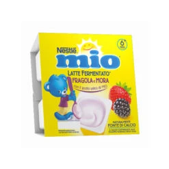 Nestlé® Merenda Mio Latte Fermentato Alla Fragola E Mora 4x100g