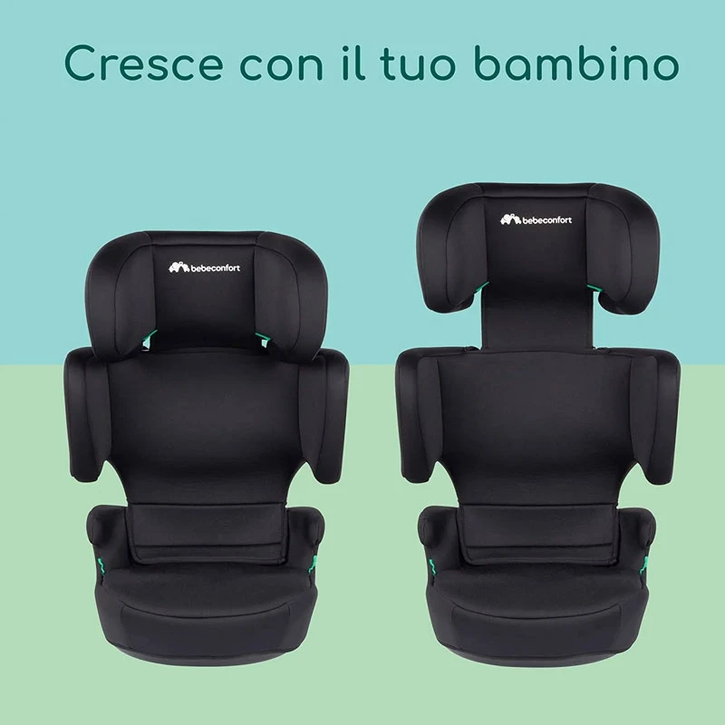 Bebeconfort Seggiolino Auto Road Fix I-Size Con Isofix E Protezione Impatti Laterale, Dai 3 Ai 12 Anni Circa - Black Mist 4 Bebeconfort Seggiolino Auto Road Fix I-Size Con Isofix E Protezione Impatti Laterale, Dai 3 Ai 12 Anni Circa - Black Mist - immagine 2